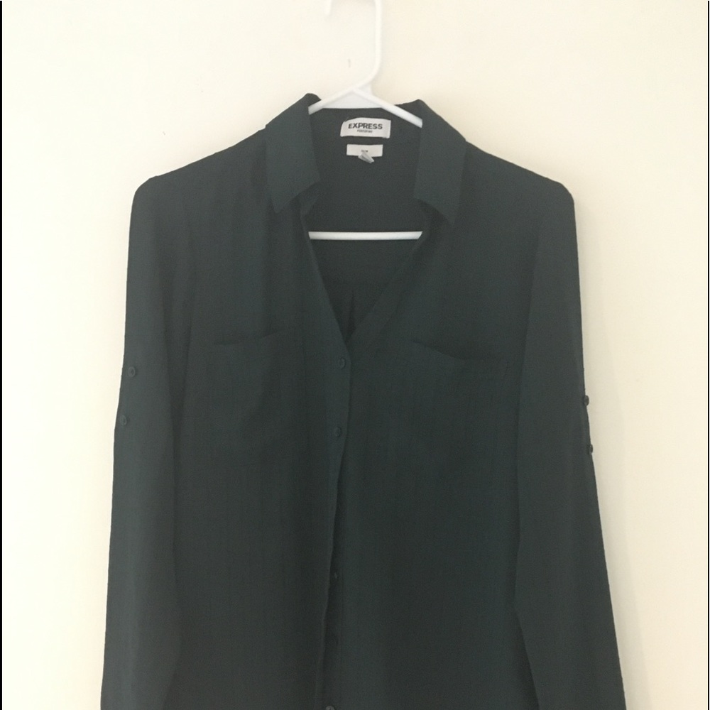 Black button down dress shirt